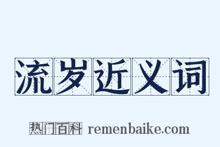 流岁近义词是什么意思的图片